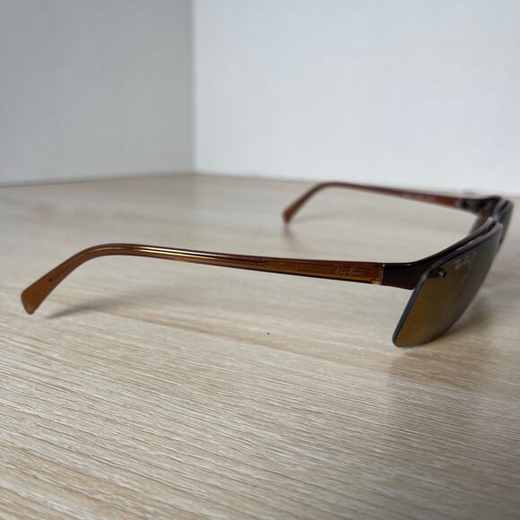 Ray-Ban RB3276 014/84 Sunglasses Top Bar FRAMES ONLY Wrap Brown 64-13 WIDE ARMS - Picture 9 of 9